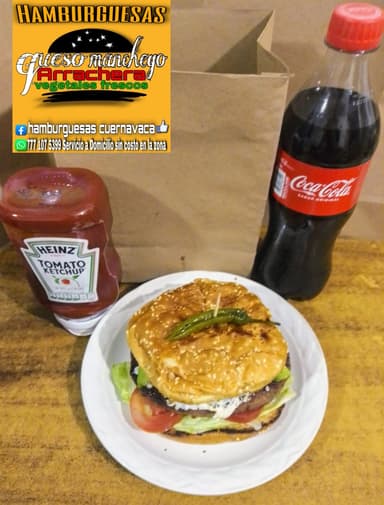 Hamburguesa de Arrachera
