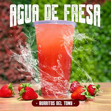 Agua de Fresa