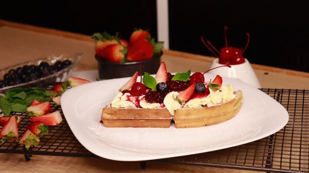 waffle cheesecake