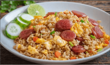 Arroz Frito con Chorizo Chino  腊肠饭