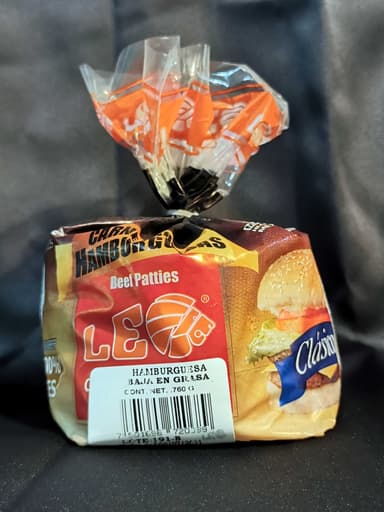 Carne p/Hamburguesa Clasica BG c/8 Pza .760kg