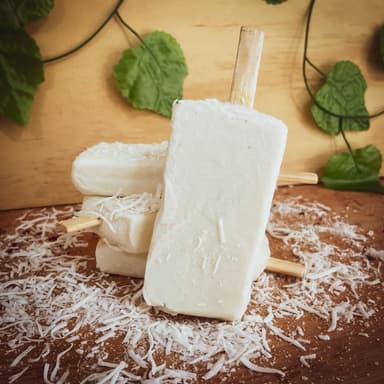 Paletas de Crema Coco