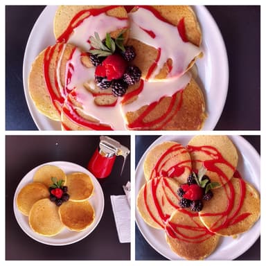 Hot Cakes con Fruta