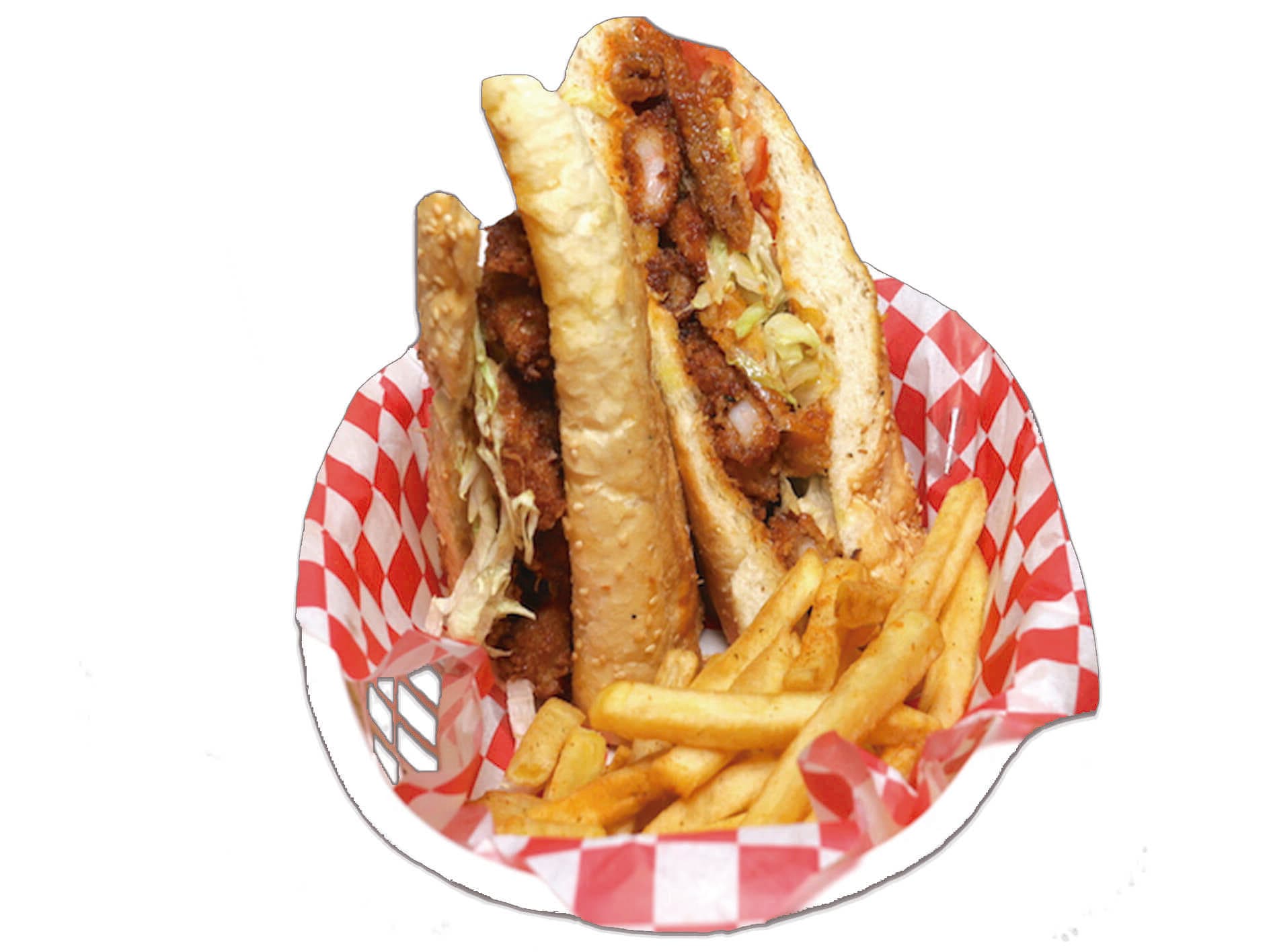 Po' Boy de Filete de Pescado Empanizado