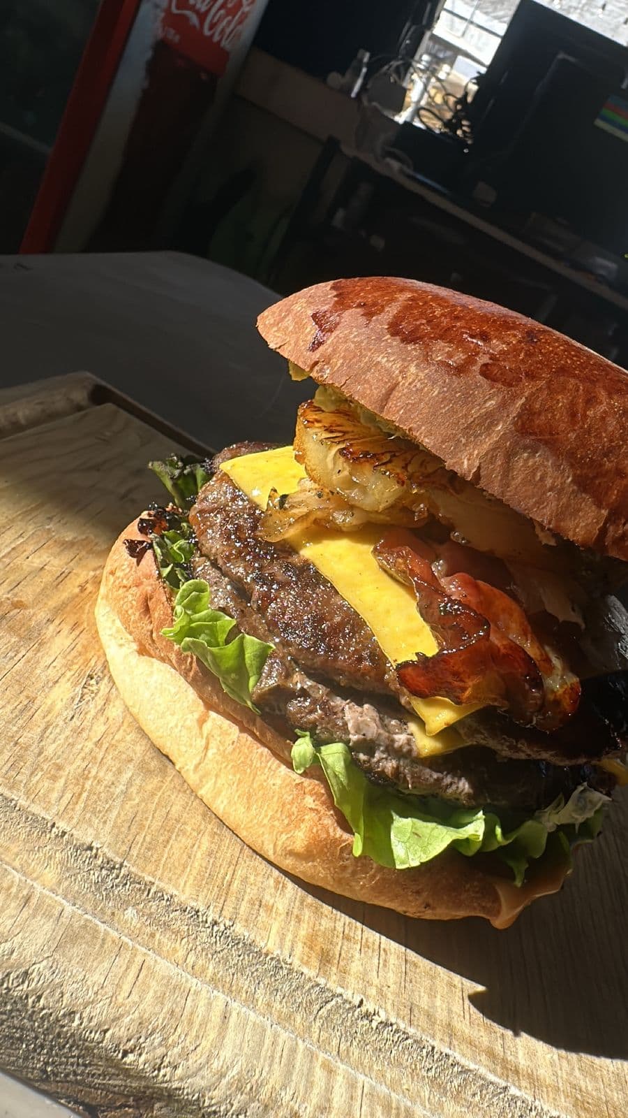 Hamburguesa BBQ Hawaiana