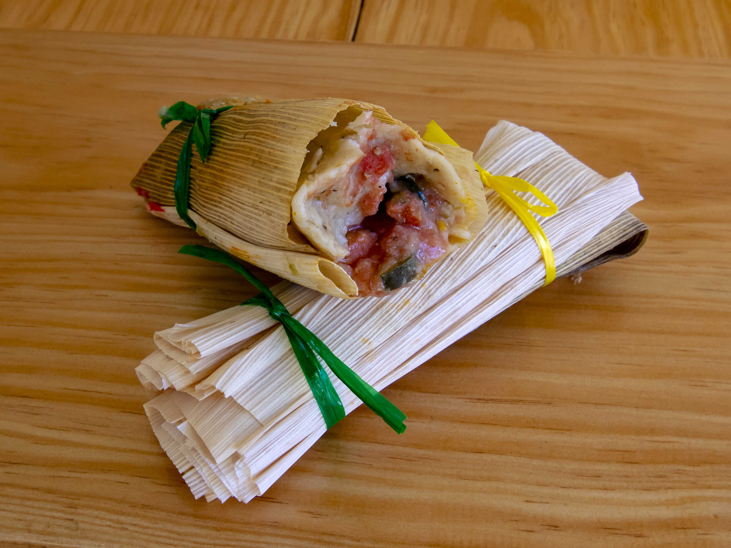 Tamal de Rajas con Queso