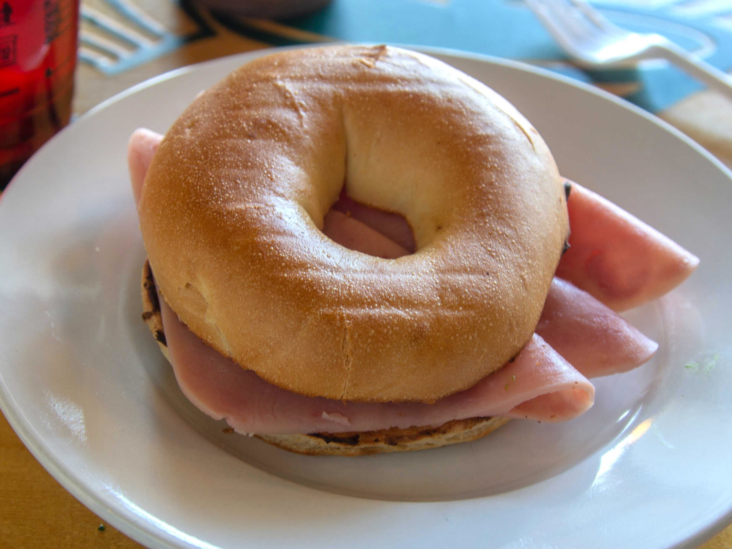 Bagel D´clasico+Jamón