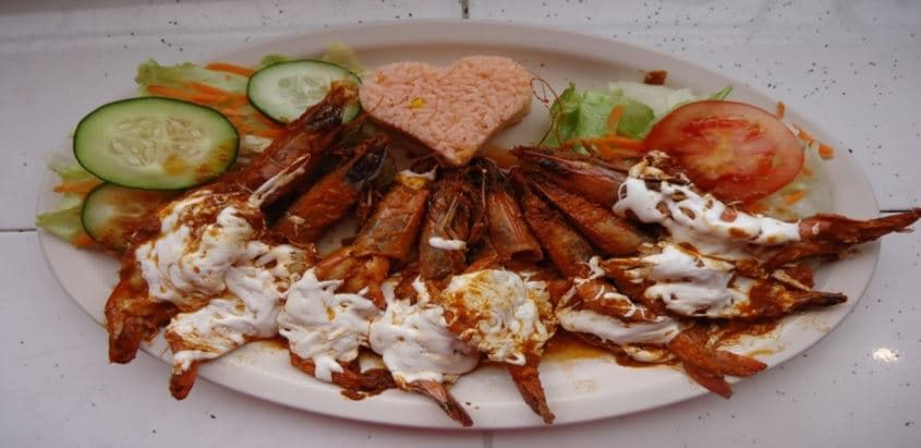 CAMARONES A LA DIABLA c/QUESO
