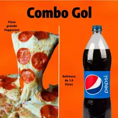 Combo Gol Pizza+Refresco1.5 L