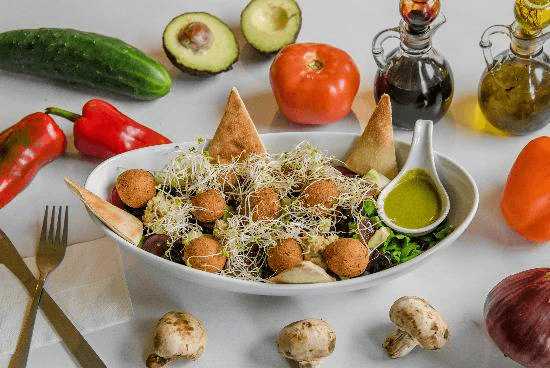 Ensalada con Falafel