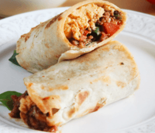Burrito de Papas con queso