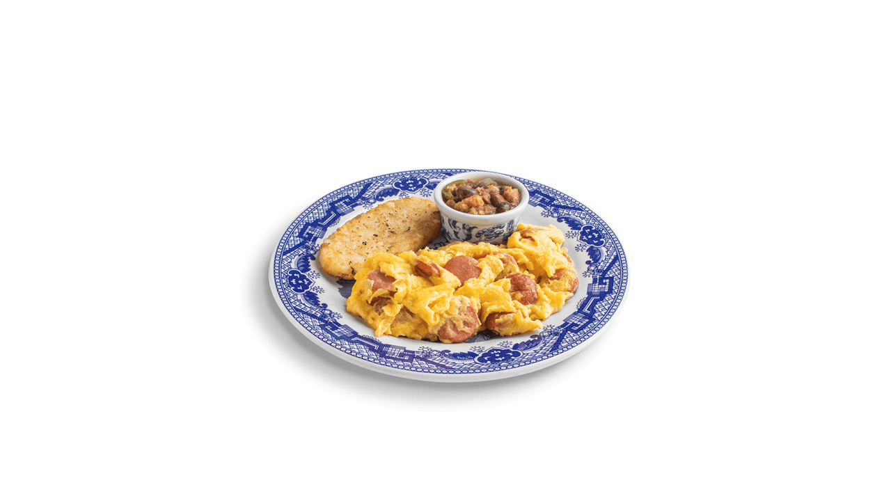 Huevos Revueltos con Salchicha (2 pzas)