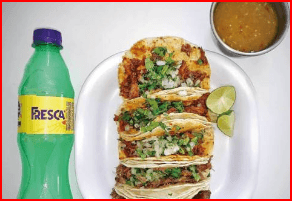 Combo 5 Tacos de Bistec + Refresco