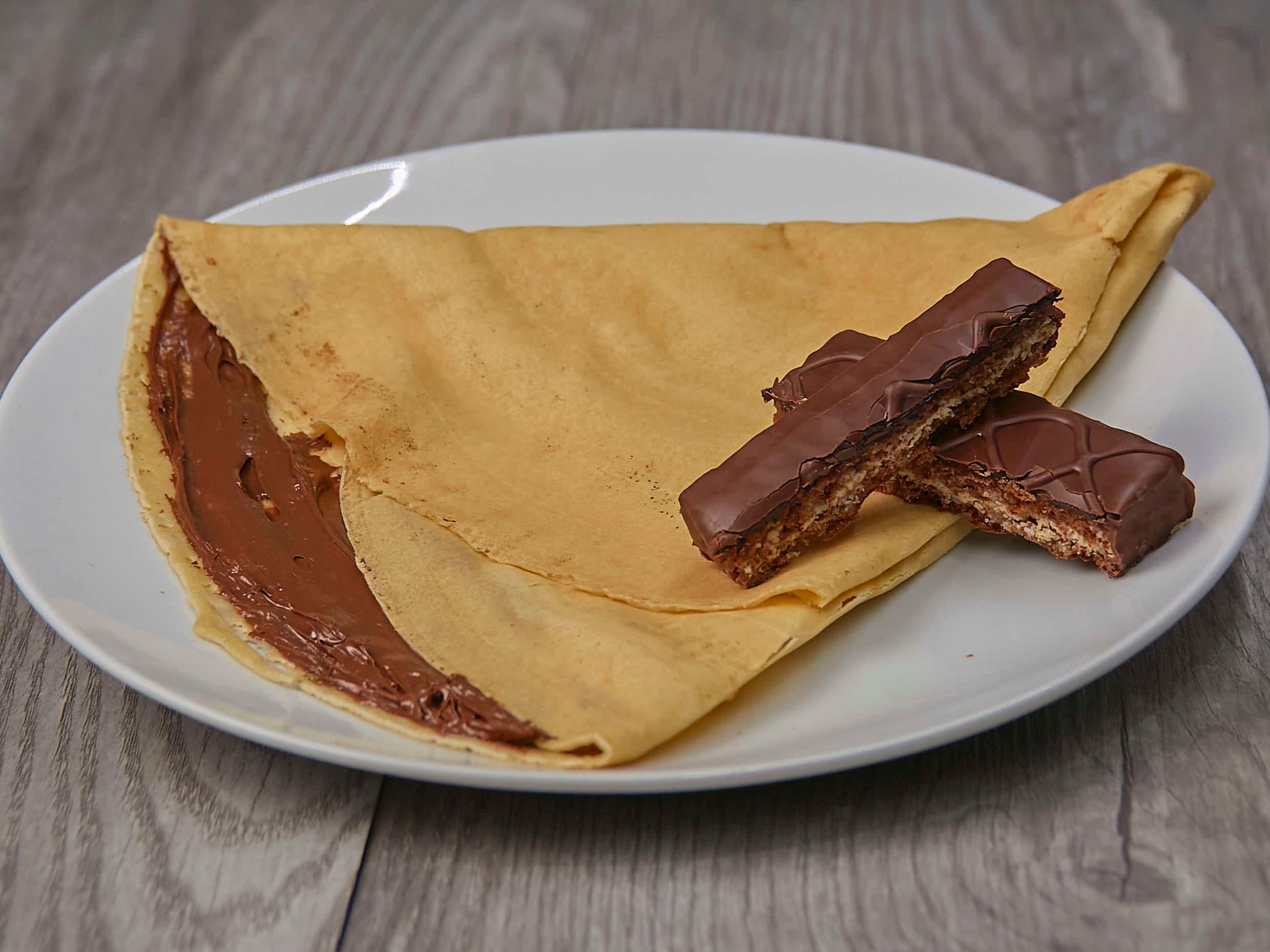 Crepa de Nutella con Kinder Delice