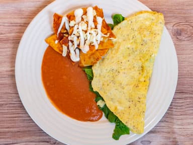 Omelette con Chilaquiles
