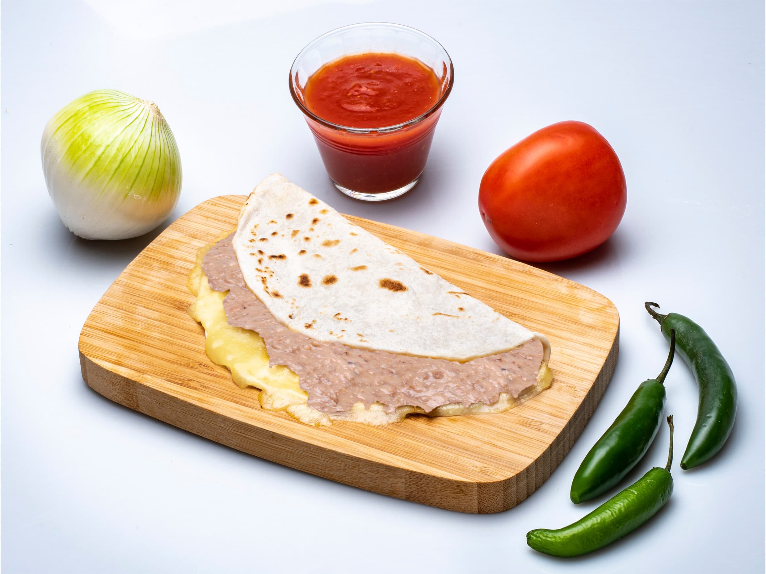 Quesadilla de Harina con Frijol