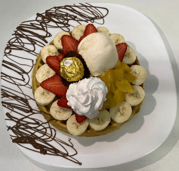 Waffle Dulce de 4 Ingredientes