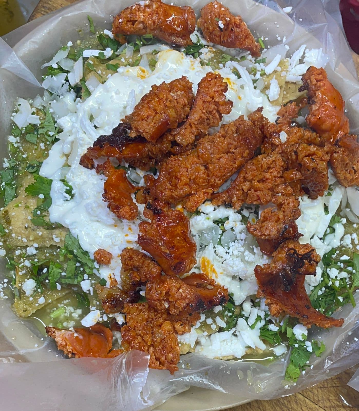 Chilaquiles con Chistorra