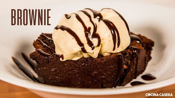 Brownie Con Nieve