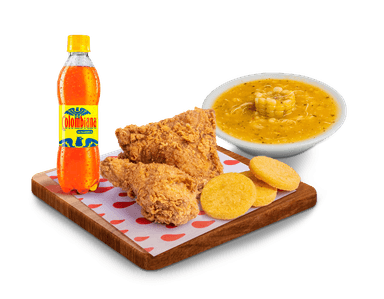 2 Presas+3 Arepas+Ajiaco Med.+Postobon400ML(1282)