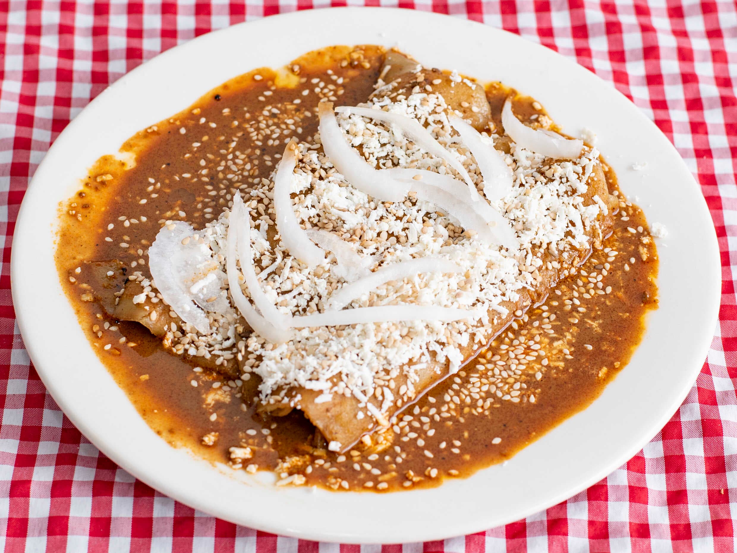 Envueltos de Mole Poblano