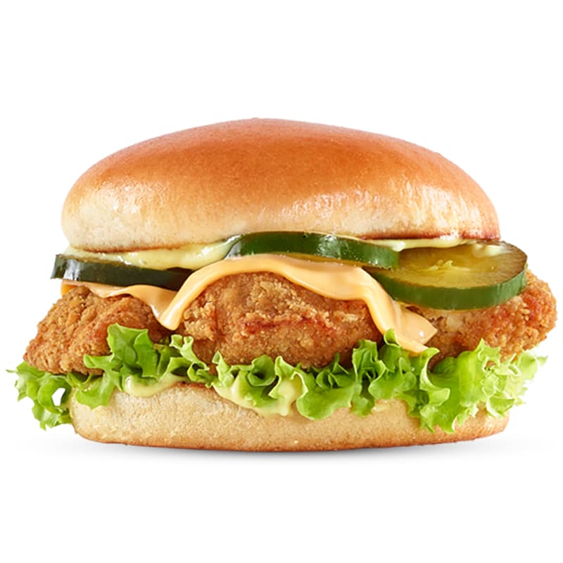 Hamburguesa Pollo Crispy Miel Mostaza