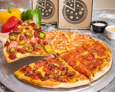 Pizza Grande: (4X, Mexicana, Suprema, Double Flow.