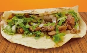 Taco con Tortilla de Harina con Carne Asada