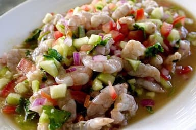 Ceviche de Camarón Crudo Grande