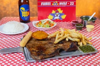 Sobrebarriga en Salsa o a la Plancha y Bebida