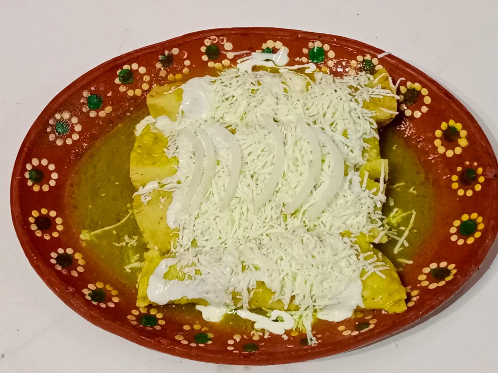 Enchiladas Verdes con Pollo