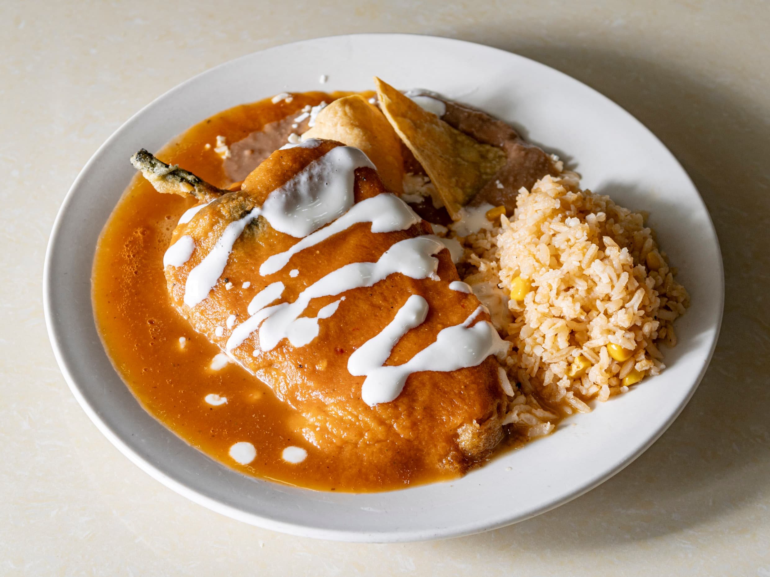 Chiles rellenos de queso