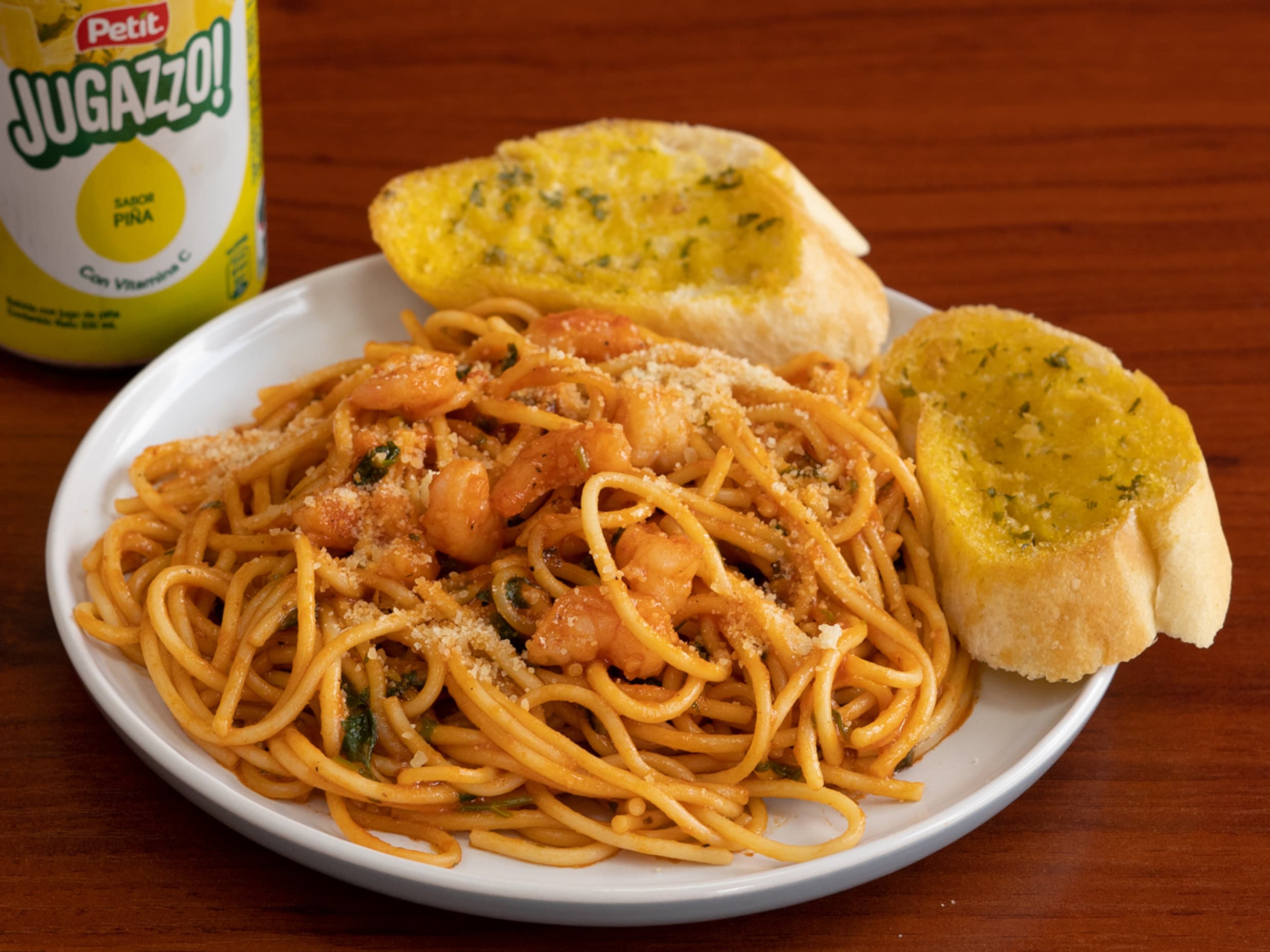 Pasta con Camarón