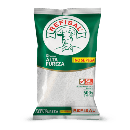 Sal Refinada Refisal Alta Pureza Bolsa 500 g