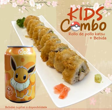 Rollo Kids Katsu + Bebida + Sopresa