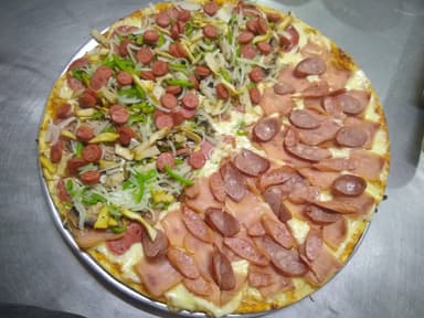 Pizza Personal Jamón, Pimentón y Pollo