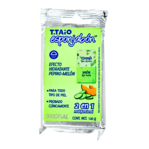 Esponjabón Jabón Hidratante de Pepino y Melón