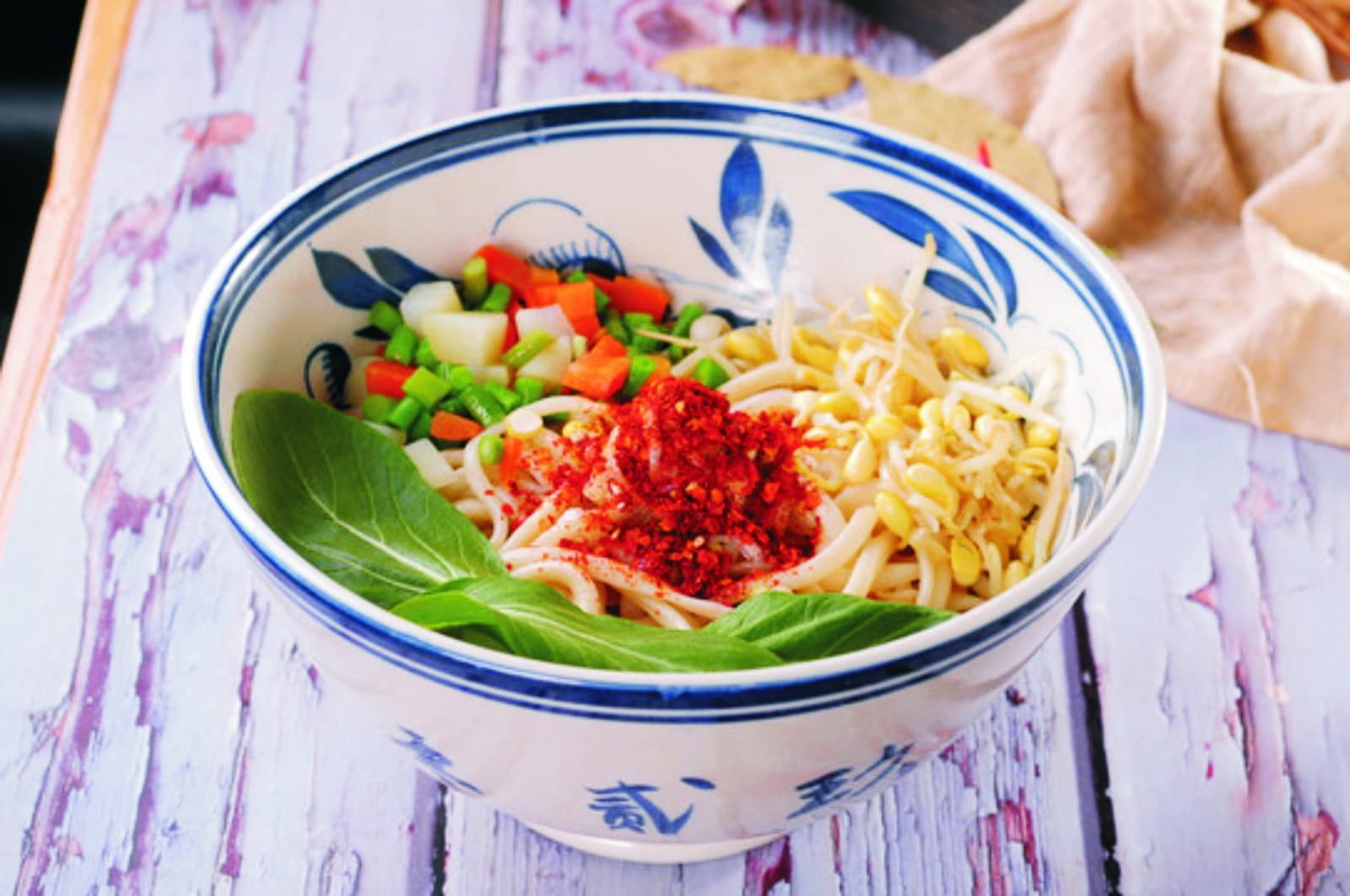 B-2Fideos Redondos Hechos a Mano/四合一油泼拉条子