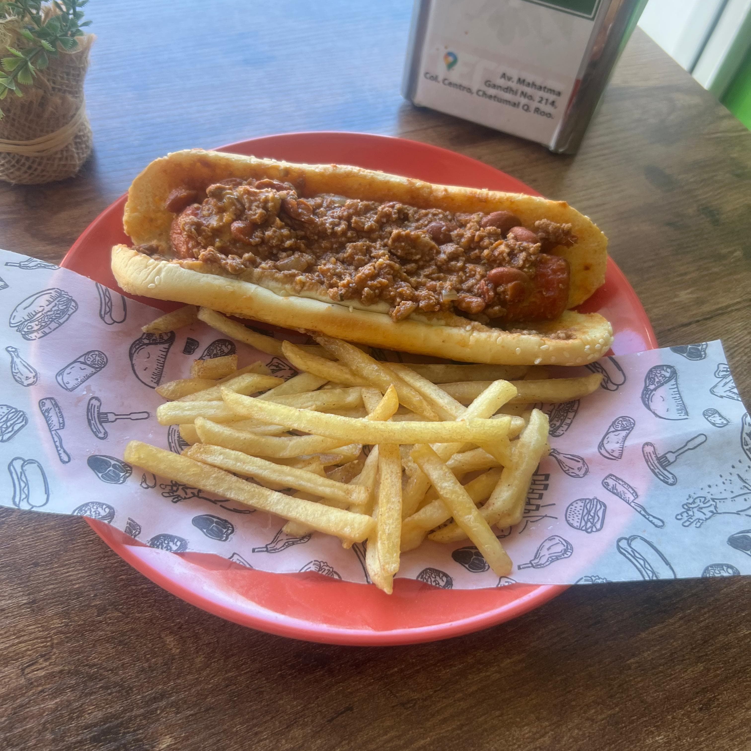 Hot Dog Con Chili