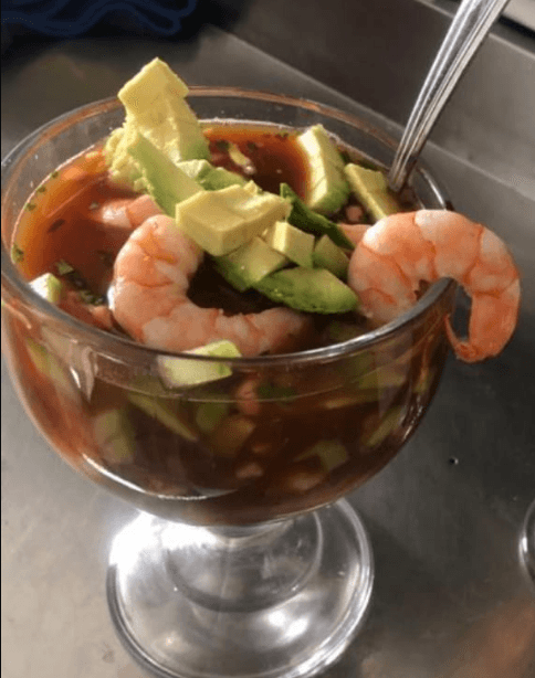 Camarón y Pulpo Grande ( vaso 16 onzas)