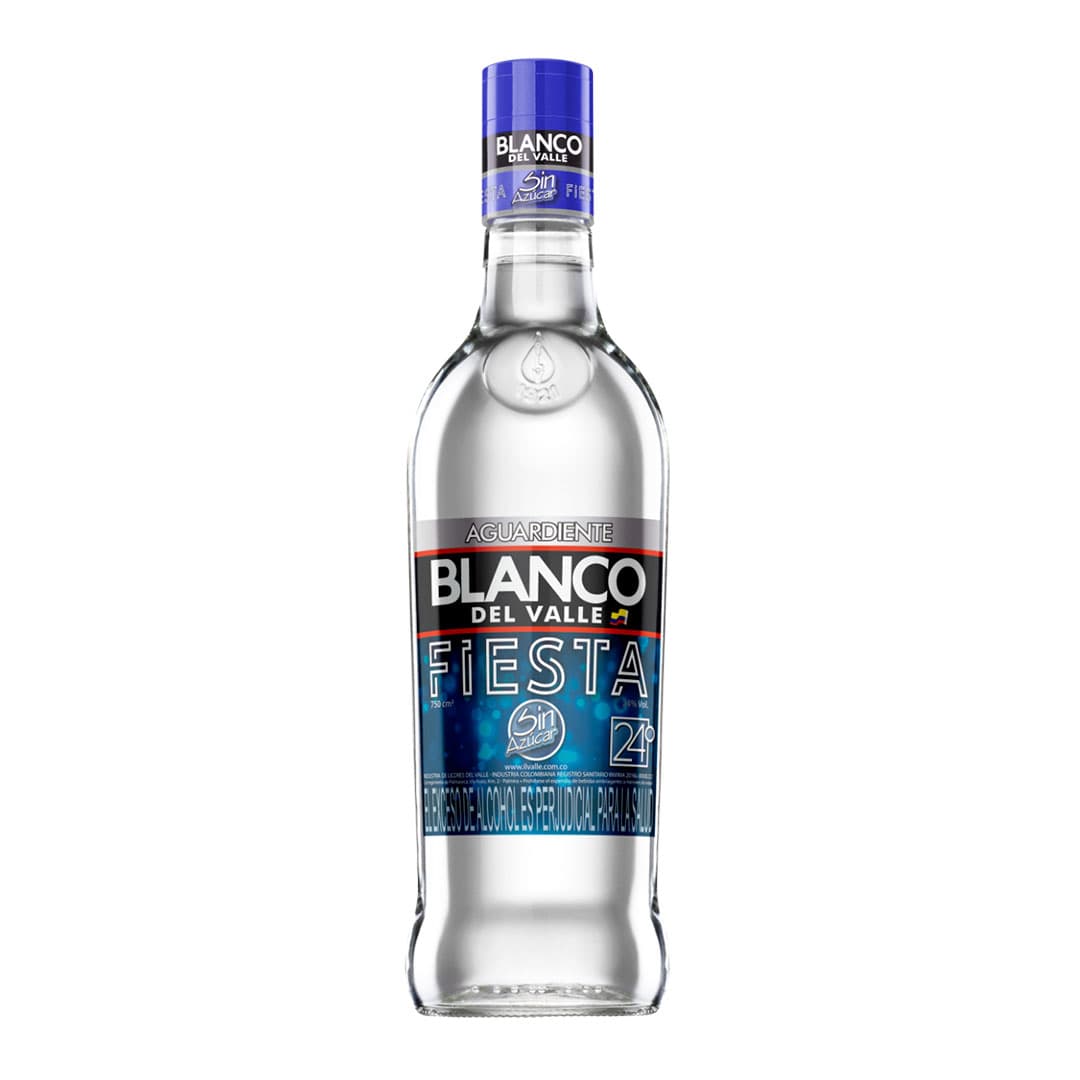 Aguardiente Blanco del Valle Fiesta 750ml