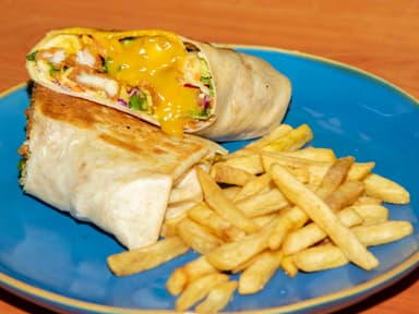 Wrap con papas fritas