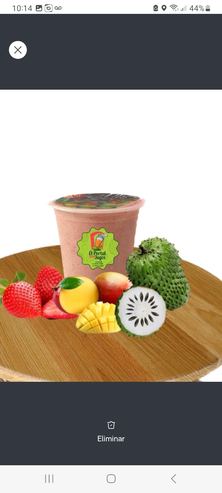Batido de Fresa, Banano y Guanábana