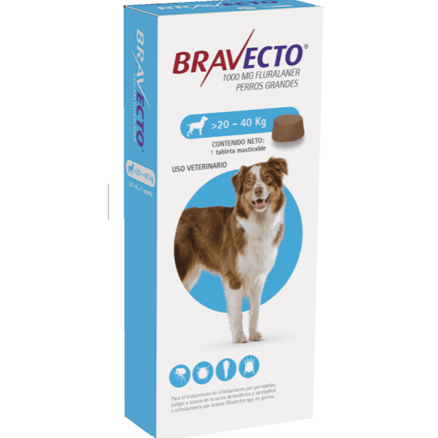 Bravecto Chew Tableta Masticable Antiparasitaria Externa par