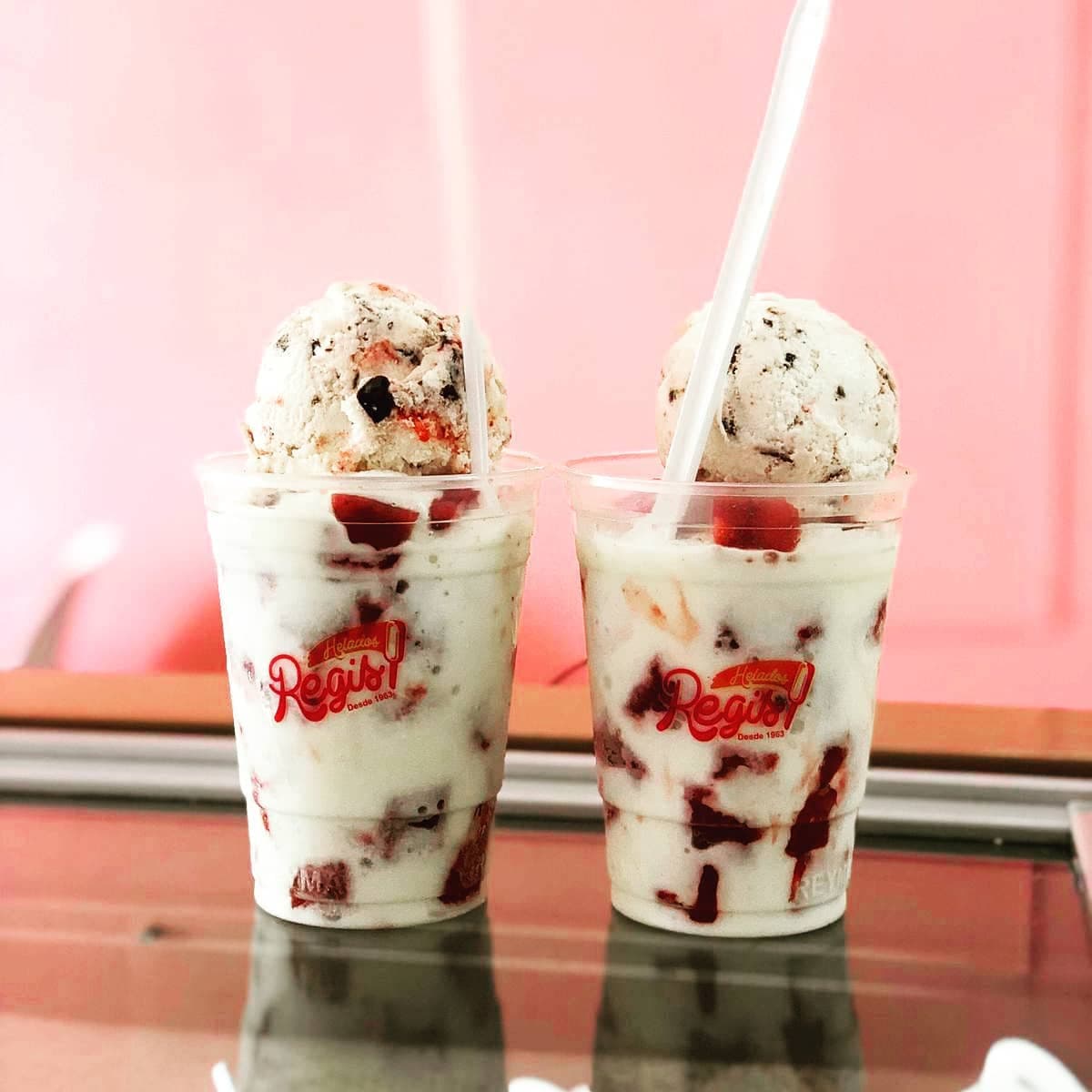 Fresas con Crema y Nieve