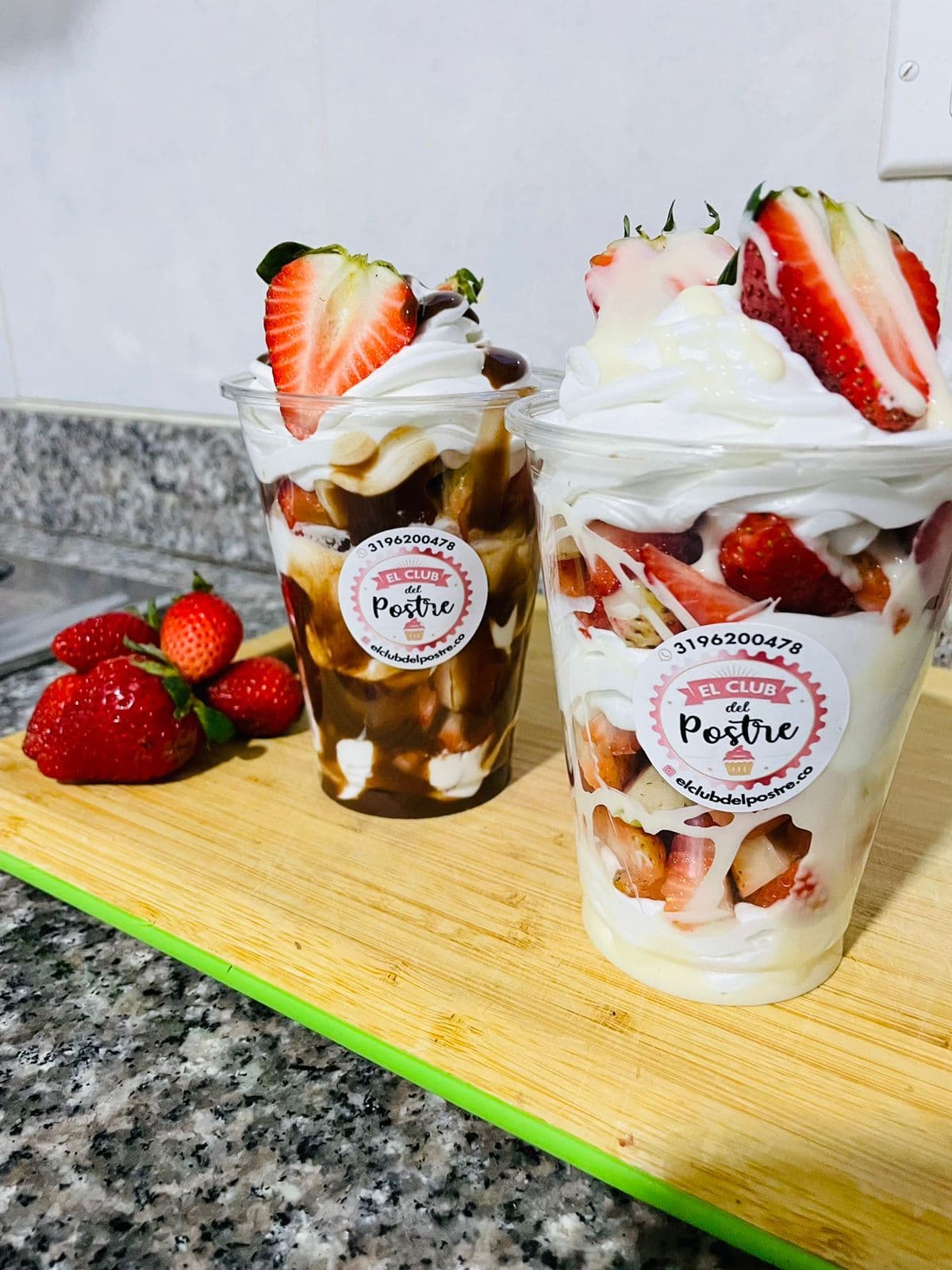 Fresas con Crema 12 Onzas