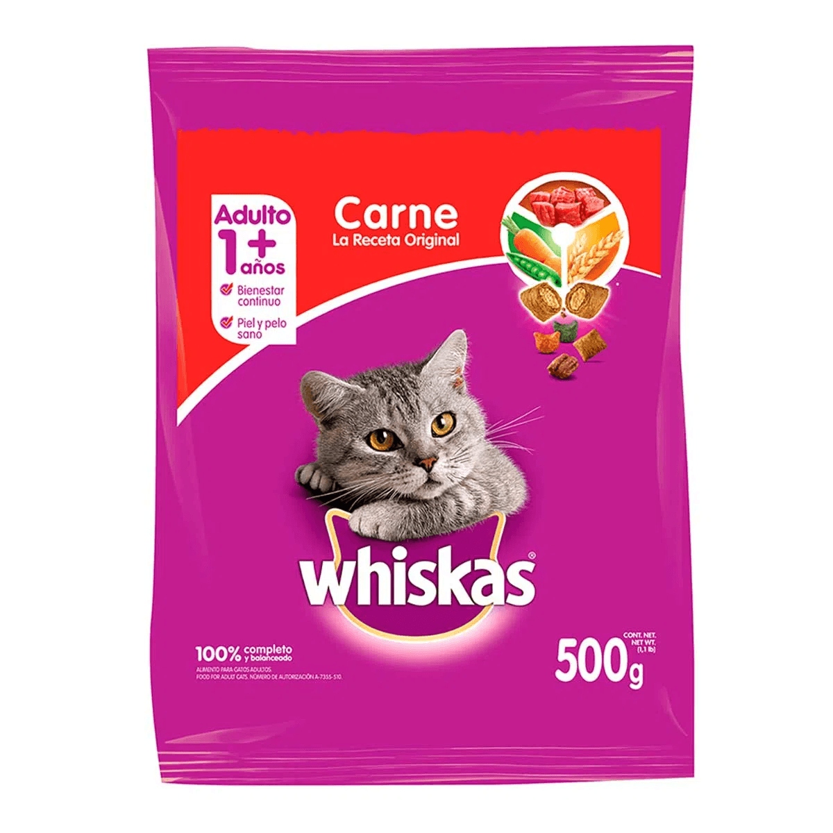 WHISKAS RECETA ORIGINAL 500GR