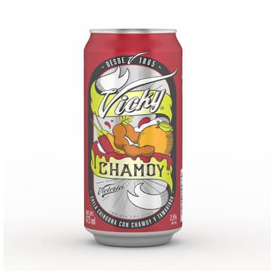 Cerveza Oscura Vicky Chamoy 1pza Lata 473ml