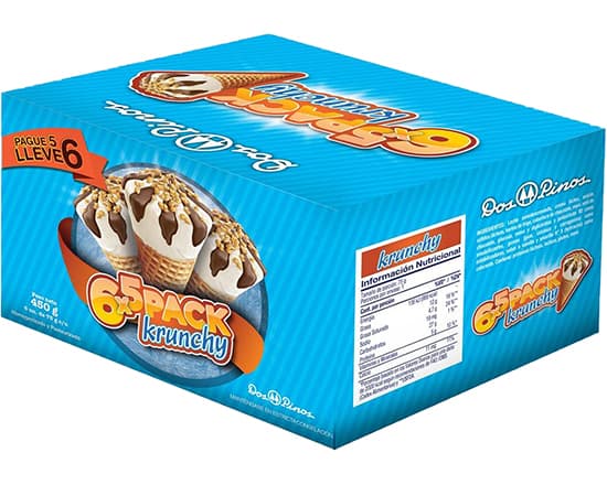 6 Pack Cono Krunchy Krips 75g