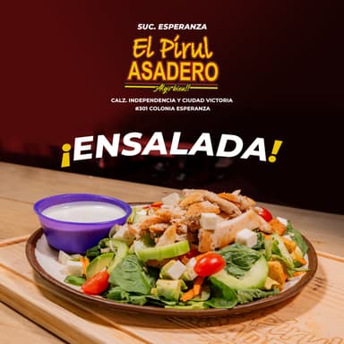 ENSALADA CON ARRACHERA